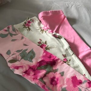 The Children's Place Pink and Floral Leggings Set Full Length